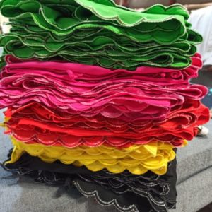 Single jersey knit fabric CM Wise Scolloping Lace