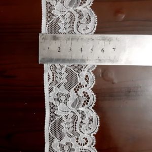 Nylon Spentex Cm wise scolloping lace